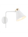 Argon AVALONE wall lamp 1 pł. 1x15W (max) white structure brass elements 8006
