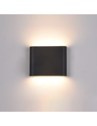 ITALUX ROMANO Wall lamp Black LED 3000K IP54 PL-206B