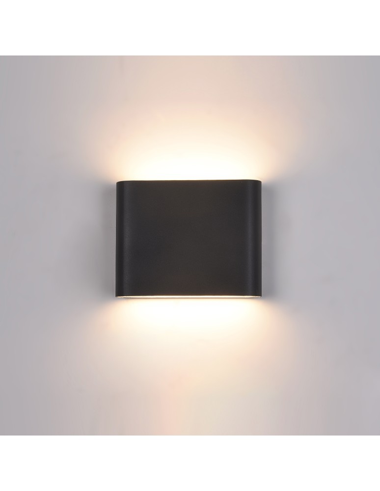 Outdoor wall lamps - ITALUX ROMANO Wall lamp Black LED 3000K IP54 PL-206B - product kolory-swiatla.pl 1