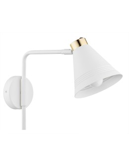 Argon AVALONE wall lamp 1 pł. 1x15W (max) white structure brass elements 8006 - product 2