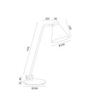 Desk lamps - Argon AVALONE desk lamp 1 pł. 1x15W (max) white structure 8000 - product 7