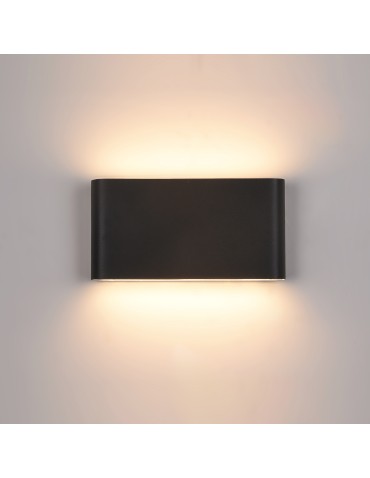 ITALUX ROMANO Wall lamp Black LED 3000K IP54 PL-266B