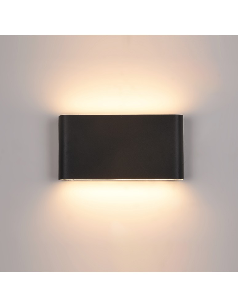 Outdoor wall lamps - ITALUX ROMANO Wall lamp Black LED 3000K IP54 PL-266B - product kolory-swiatla.pl 1