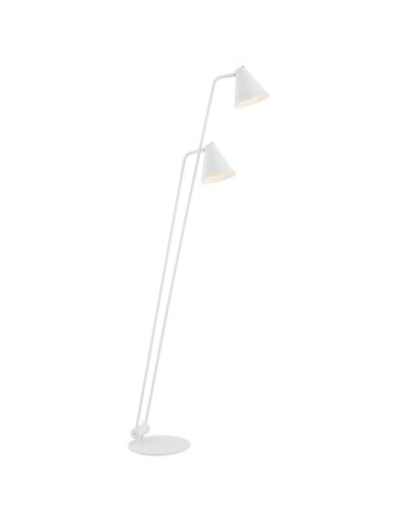 Argon AVALONE 2 fl. floor lamp 2x15W (max) white structure 7076