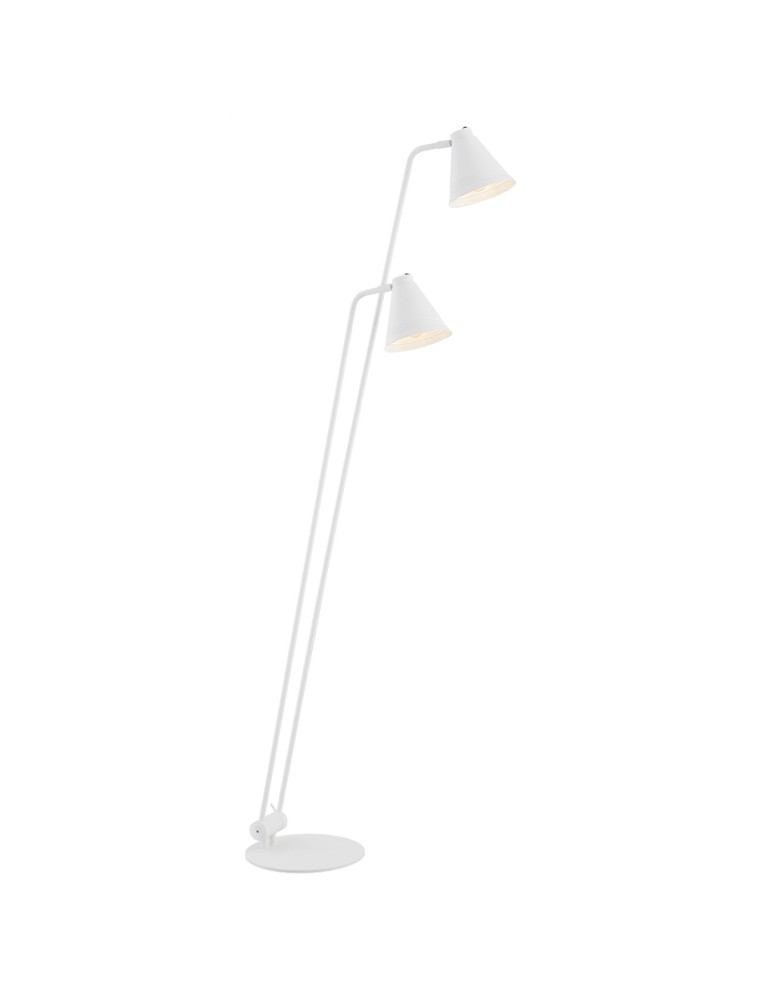 Floor lamps for reading - Argon AVALONE 2 fl. floor lamp 2x15W (max) white structure 7076 - product kolory-swiatla.pl 1