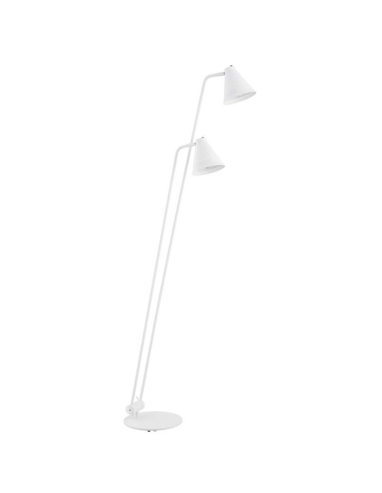 Floor lamps for reading - Argon AVALONE 2 fl. floor lamp 2x15W (max) white structure 7076 - product kolory-swiatla.pl 2