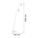 Floor lamps for reading - Argon AVALONE 2 fl. floor lamp 2x15W (max) white structure 7076 - product 6