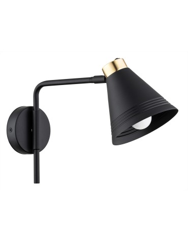Argon AVALONE wall lamp 1 pł. 1x15W (max) black structure brass elements 8008 - product 2