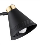 Cantilever wall lamps - Argon AVALONE wall lamp 1 pł. 1x15W (max) black structure brass elements 8008 - product 3