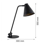 Desk lamps - Argon AVALONE 1 fl. desk lamp 1x15W (max) black structure 8002 - product 5