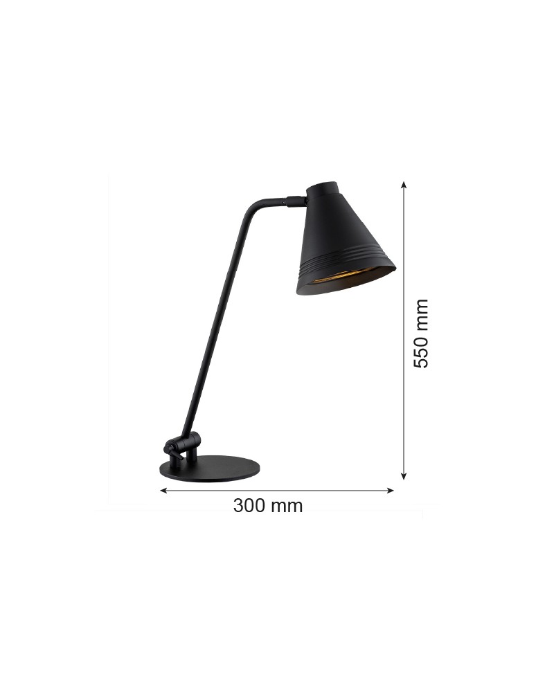 Desk lamps - Argon AVALONE 1 fl. desk lamp 1x15W (max) black structure 8002 - product kolory-swiatla.pl 5