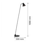Floor lamps for reading - Argon AVALONE floor lamp 1 pł. 1x15W (max) black structure 8003 - product 5