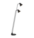 Floor lamps for reading - Argon AVALONE 2 fl. floor lamp 2x15W (max) black structure 7077 - product 1