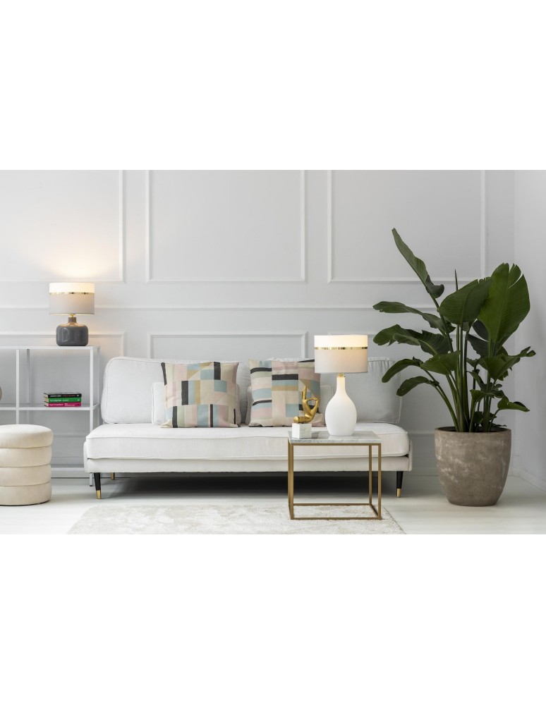 Table lamps - Argon BEJA 1 fl. table lamp 1x15W (max) white grey with gold decoration white gloss base 4359 - product kolory-swiatla.pl 3