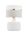 Argon BEJA 1 fl. table lamp 1x15W (max) white grey with gold decoration white gloss base 4361