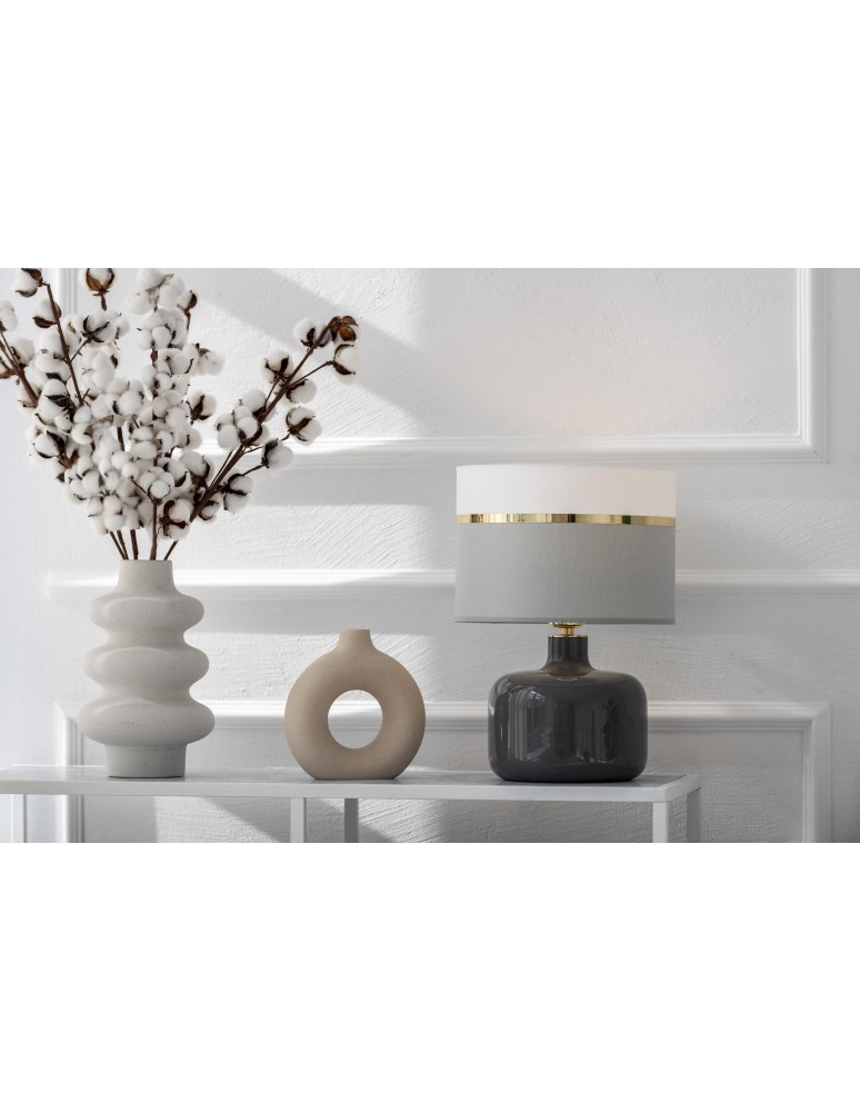 Table lamps - Argon BEJA 1 fl. table lamp 1x15W (max) white grey with gold decoration grey gloss base 4362 - product kolory-swiatla.pl 3
