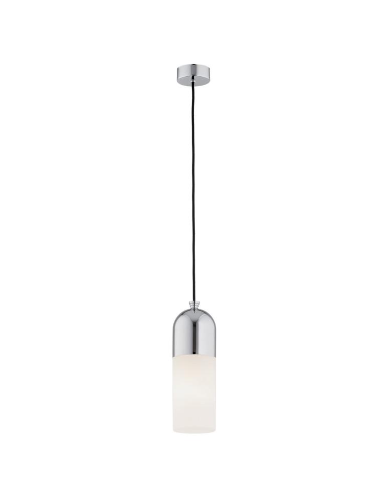 Single pendant lamps - Argon BURGOS pendant lamp 1 pł. 1x15W (max) opal mat chrome 4211 - product kolory-swiatla.pl 1