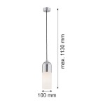 Single pendant lamps - Argon BURGOS pendant lamp 1 pł. 1x15W (max) opal mat chrome 4211 - product 3