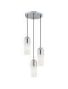 Argon BURGOS lampa wisząca 3 pł. okrągła podsufitka 3x15W (max) opal mat chrom 1465