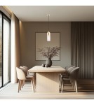 Single pendant lamps - Argon BURGOS 1 fl. pendant lamp 1x15W (max) opal mat brass 4212 - product 3