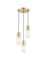 Argon BURGOS 3 fl. pendant lamp round headliner 3x15W (max) opal matt brass 1466