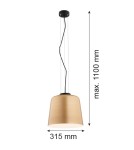 Single pendant lamps - Argon BERKLEY 1-fl. pendant lamp 1x15W (max) gold white 4690 - product 6