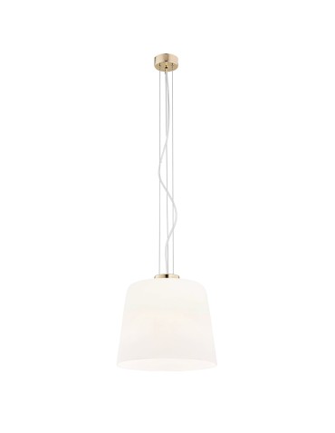 Argon BERKLEY pendant lamp 1 pł. 1x15W (max) opal mat brass elements 4689