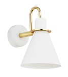 Argon BEVERLY kiniet 1 pł. 1x15W (max) biały struktura elementy mosiądzowane 4704