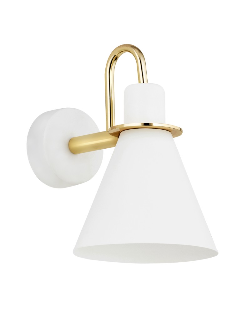 Argon BEVERLY kiniet 1 pł. 1x15W (max) biały struktura elementy mosiądzowane 4704