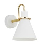 Argon BEVERLY kiniet 1 pł. 1x15W (max) biały struktura elementy mosiądzowane 4704