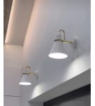 Argon BEVERLY kiniet 1 pł. 1x15W (max) biały struktura elementy mosiądzowane 4704