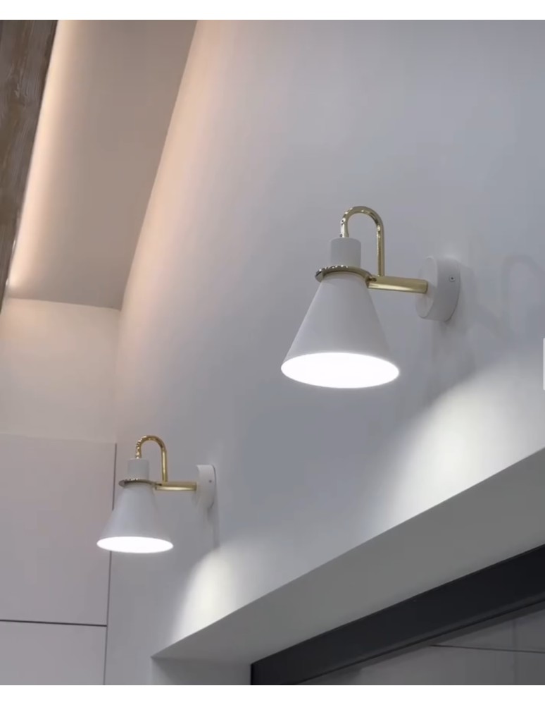 Argon BEVERLY kiniet 1 pł. 1x15W (max) biały struktura elementy mosiądzowane 4704