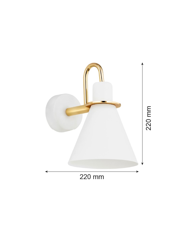 Argon BEVERLY kiniet 1 pł. 1x15W (max) biały struktura elementy mosiądzowane 4704