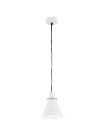 Argon BEVERLY pendant lamp 1 pł. 1x15W (max) white structure brass elements 4680