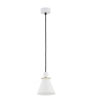 Single pendant lamps - Argon BEVERLY pendant lamp 1 pł. 1x15W (max) white structure brass elements 4680 - product 2