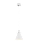 Single pendant lamps - Argon BEVERLY pendant lamp 1 pł. 1x15W (max) white structure chrome elements 4681 - product 1