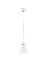 Argon BEVERLY lampa wisząca 1 pł. 1x15W (max) biały struktura elementy chromowane 4681