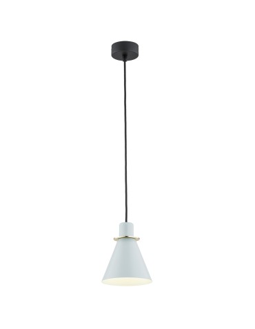 Argon BEVERLY 1 fl. pendant lamp 1x15W (max) matte blue brass elements 4682