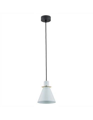 Argon BEVERLY lampa wisząca 1 pł. 1x15W (max) błękit mat elementy mosiądzowane 4682 - produkt 2