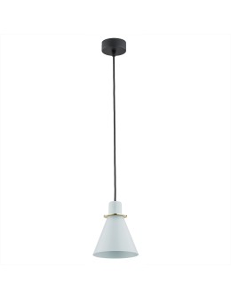 Argon BEVERLY lampa wisząca 1 pł. 1x15W (max) błękit mat elementy mosiądzowane 4682 - produkt 2
