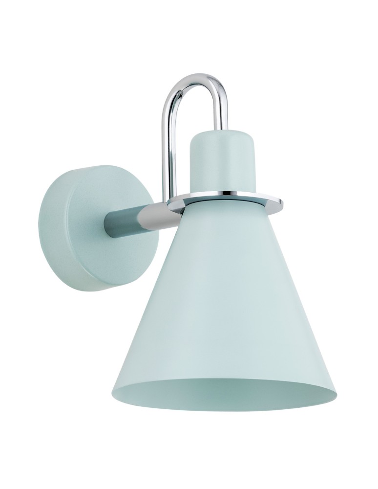 Wall lamps - Argon BEVERLY kiniet 1 pł. 1x15W (max) matte blue chrome elements 4707 - product kolory-swiatla.pl 2
