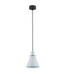 Single pendant lamps - Argon BEVERLY pendant lamp 1 pł. 1x15W (max) matte blue chrome elements 4683 - product 2