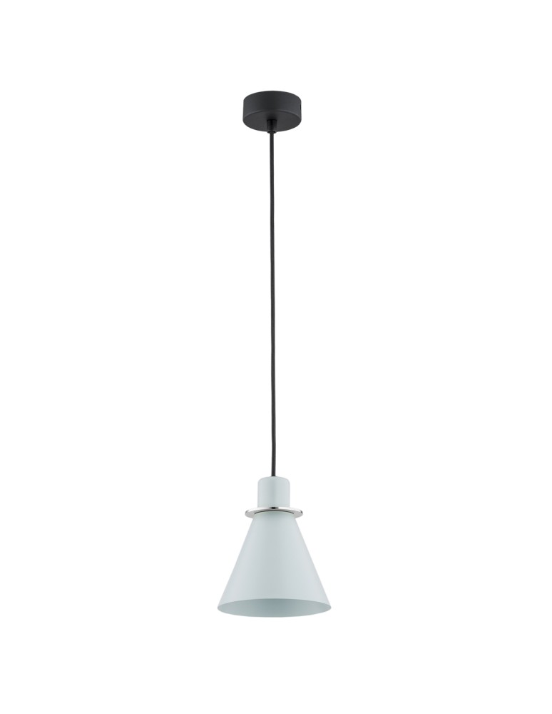 Single pendant lamps - Argon BEVERLY pendant lamp 1 pł. 1x15W (max) matte blue chrome elements 4683 - product kolory-swiatla.pl 2