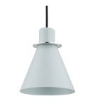 Single pendant lamps - Argon BEVERLY pendant lamp 1 pł. 1x15W (max) matte blue chrome elements 4683 - product 3