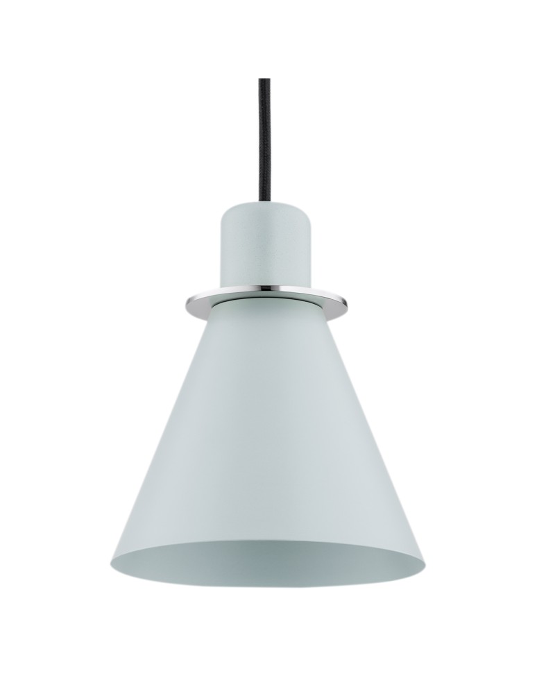 Single pendant lamps - Argon BEVERLY pendant lamp 1 pł. 1x15W (max) matte blue chrome elements 4683 - product kolory-swiatla.pl 3