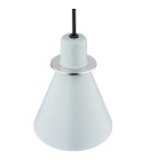 Single pendant lamps - Argon BEVERLY pendant lamp 1 pł. 1x15W (max) matte blue chrome elements 4683 - product 4