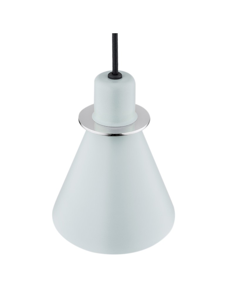 Single pendant lamps - Argon BEVERLY pendant lamp 1 pł. 1x15W (max) matte blue chrome elements 4683 - product kolory-swiatla.pl 4