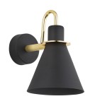 Argon BEVERLY kiniet 1 pł. 1x15W (max) czarny struktura elementy mosiądzowane 4708