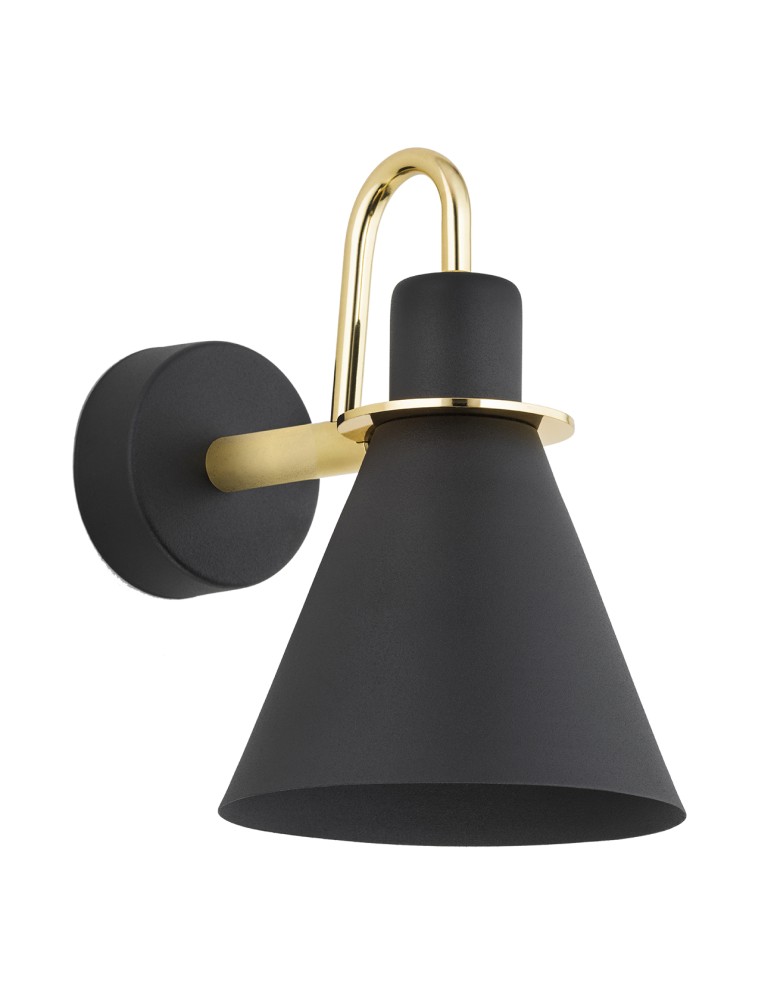 Argon BEVERLY kiniet 1 pł. 1x15W (max) czarny struktura elementy mosiądzowane 4708