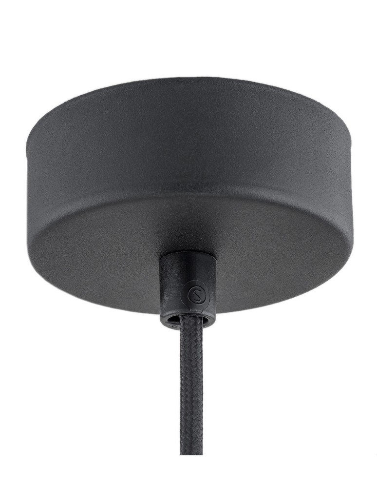 Single pendant lamps - Argon BEVERLY pendant lamp 1 pł. 1x15W (max) black structure brass elements 4687 - product kolory-swiatla.pl 5